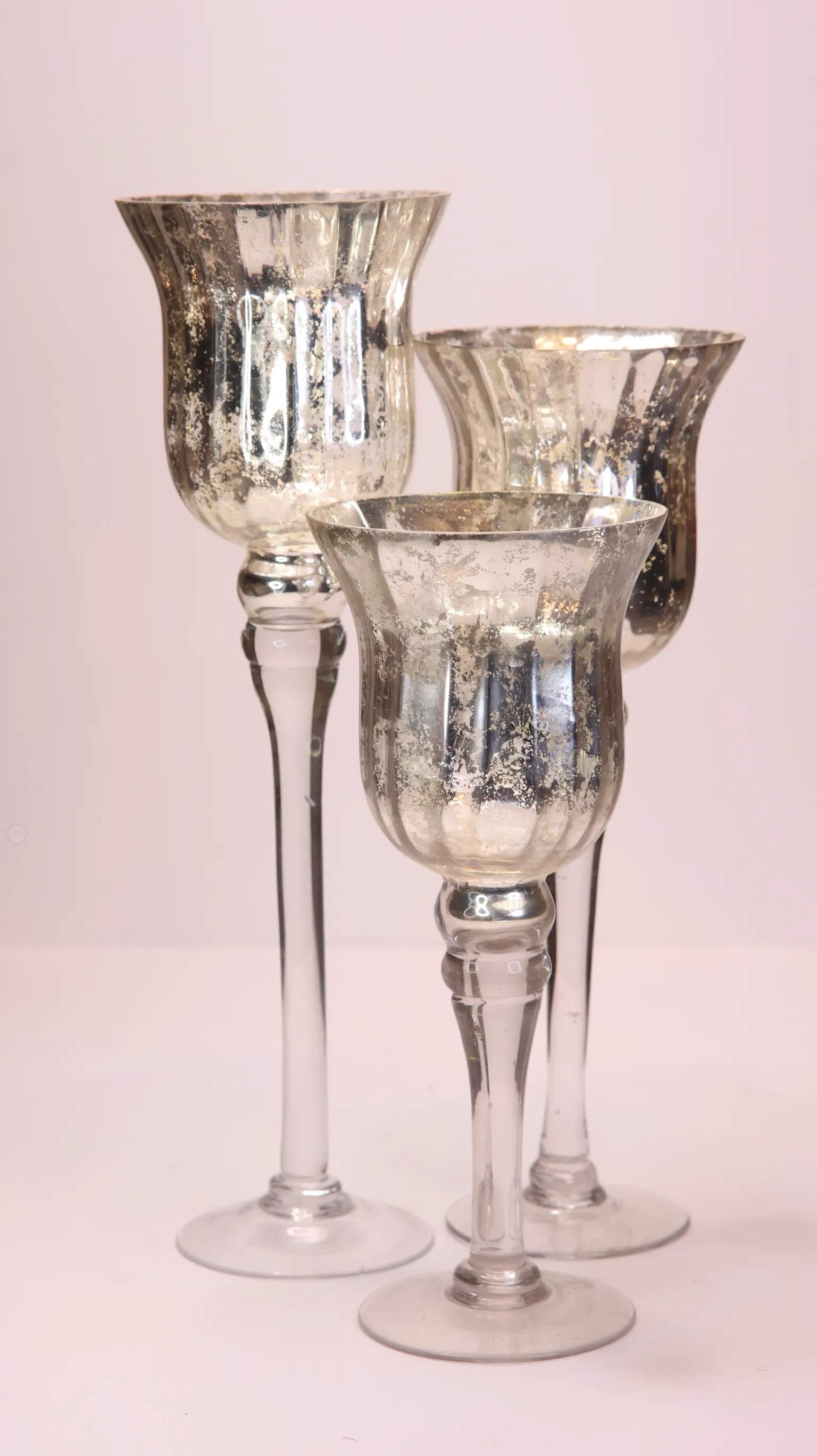 Mercury Glass Candleholders