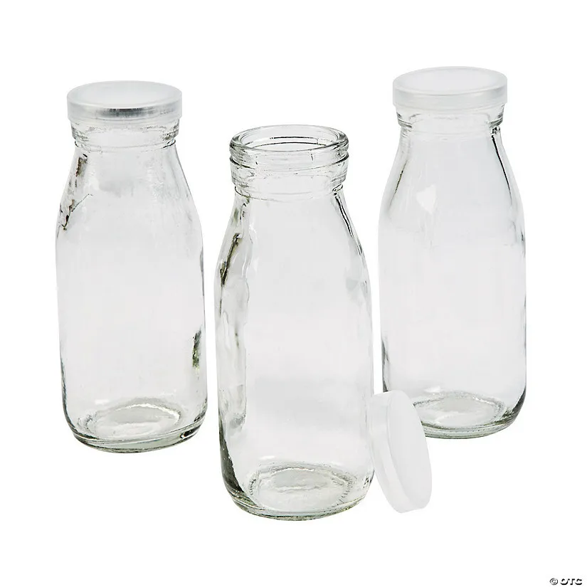 Glass Milk Jars