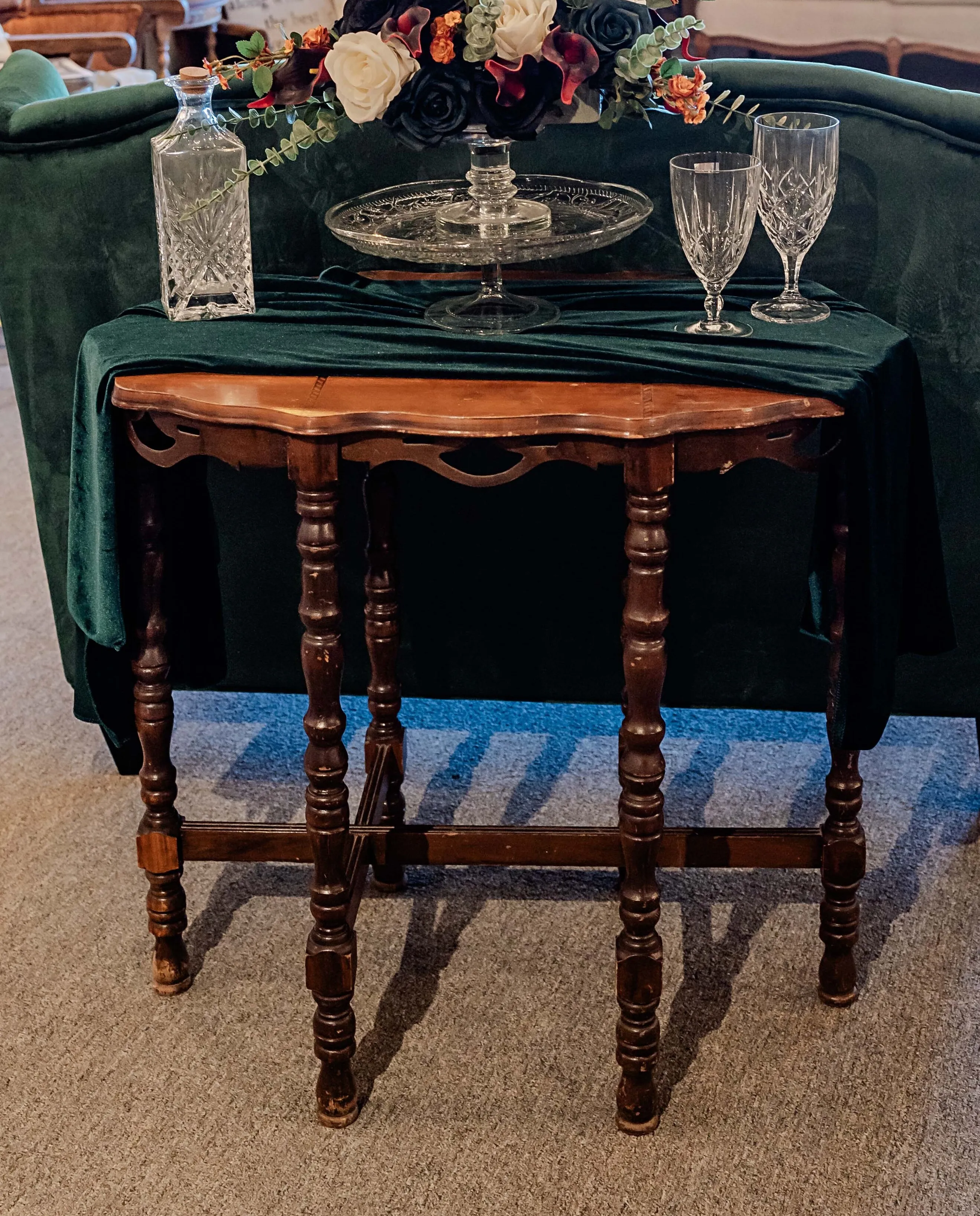 End Table - Wood Half Round