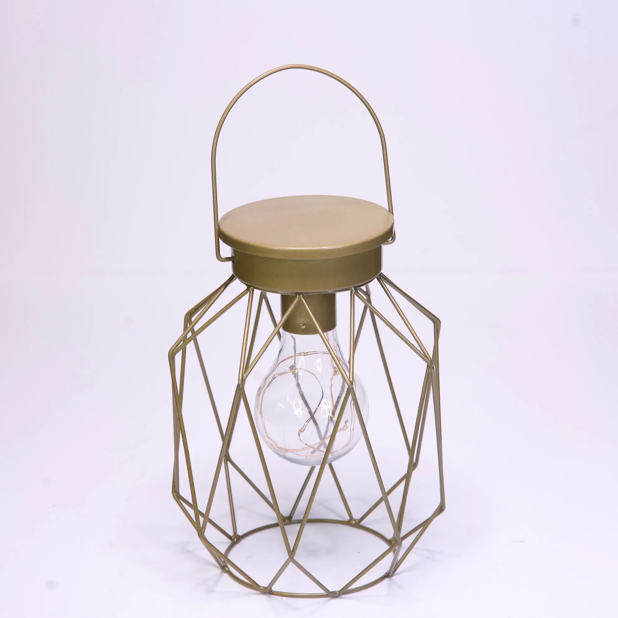 Gold Geometric Lantern