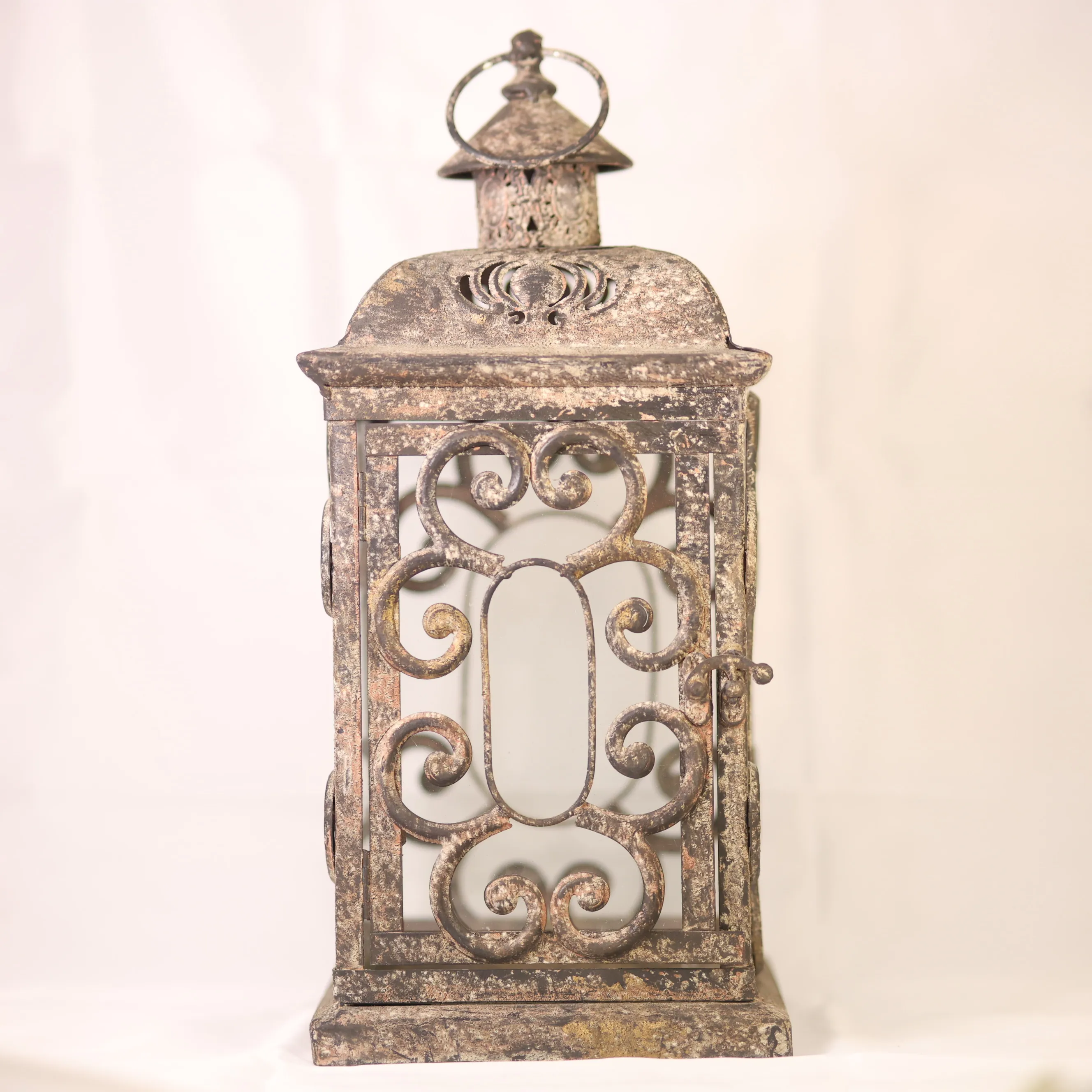 Lantern - Metal Scroll Square