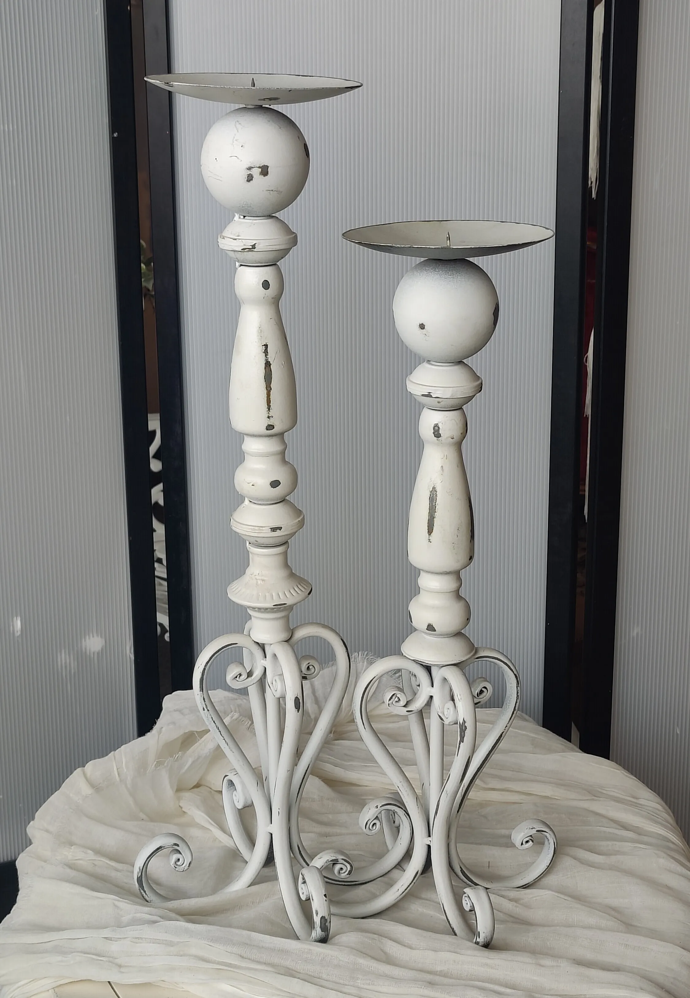 Rustic Candlestick Set
