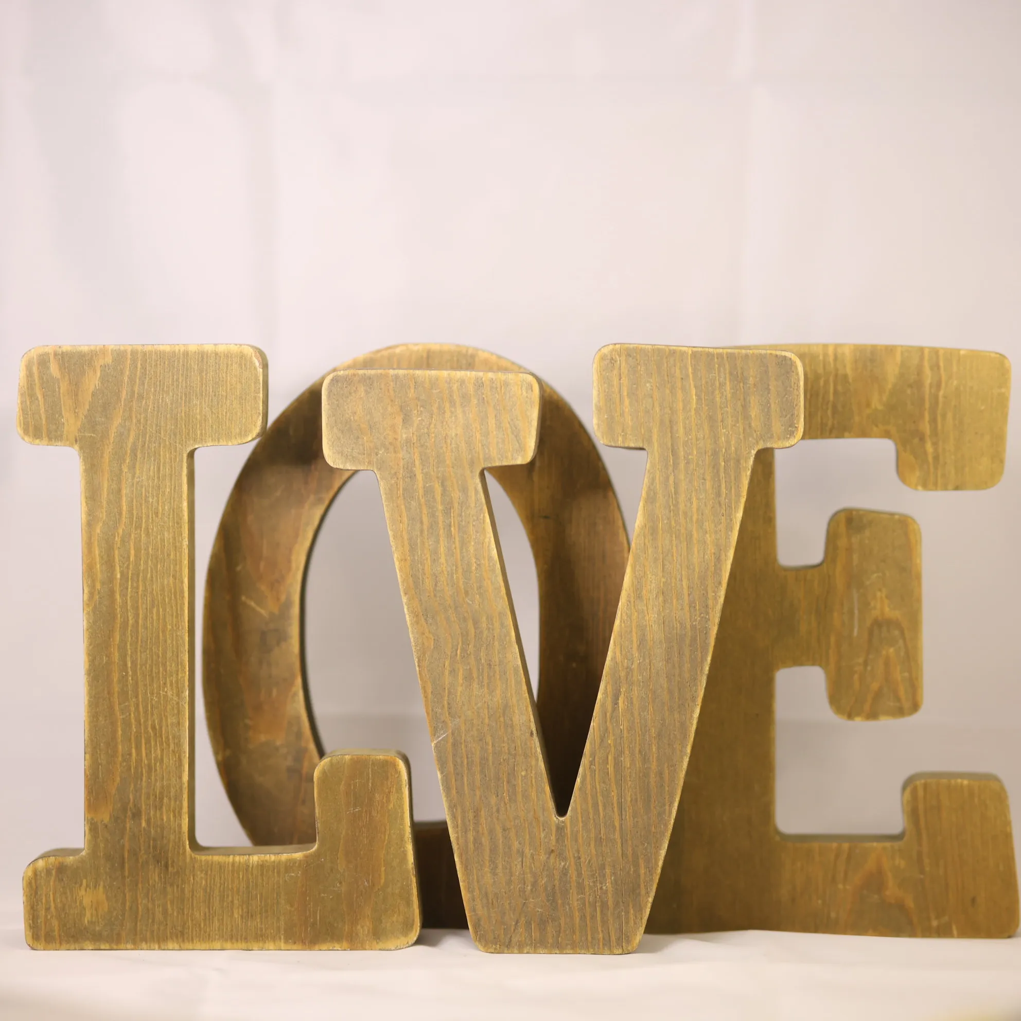 Wood Love Letters 9" Tall