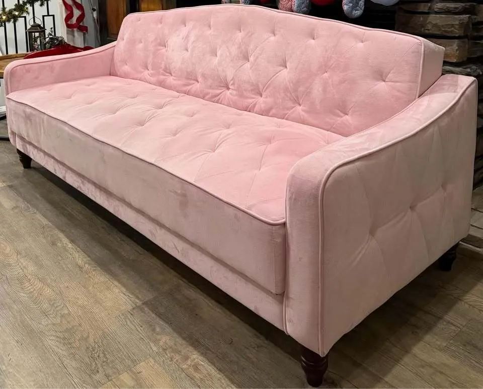 Pink Velvet Couch