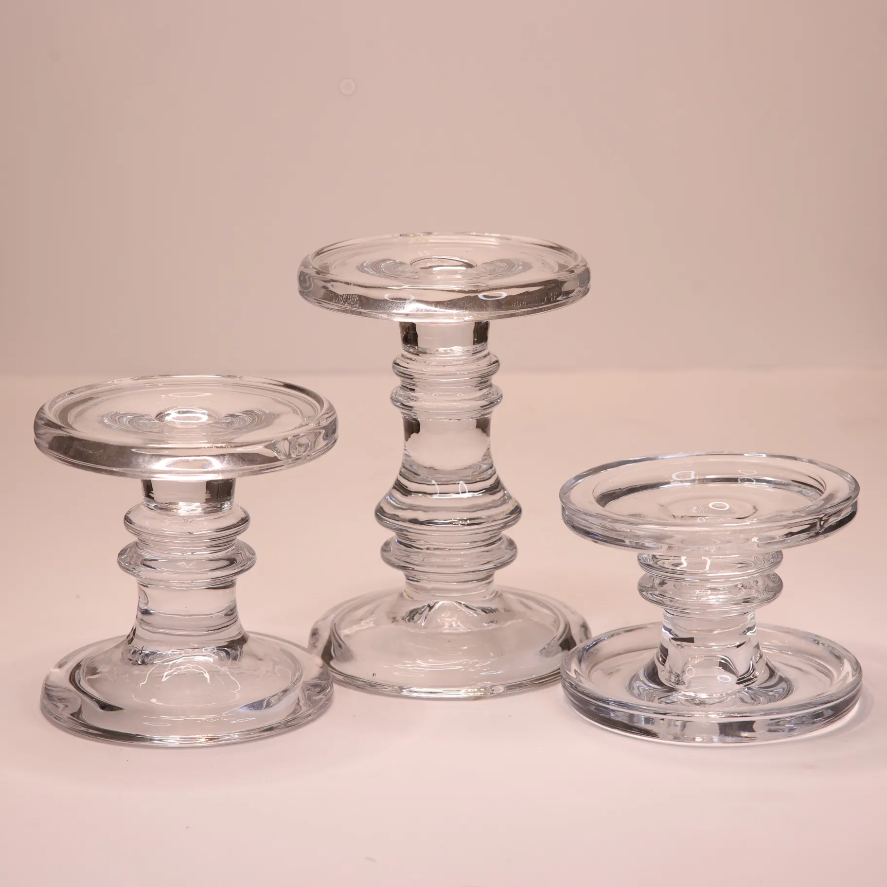 Glass Candlesticks