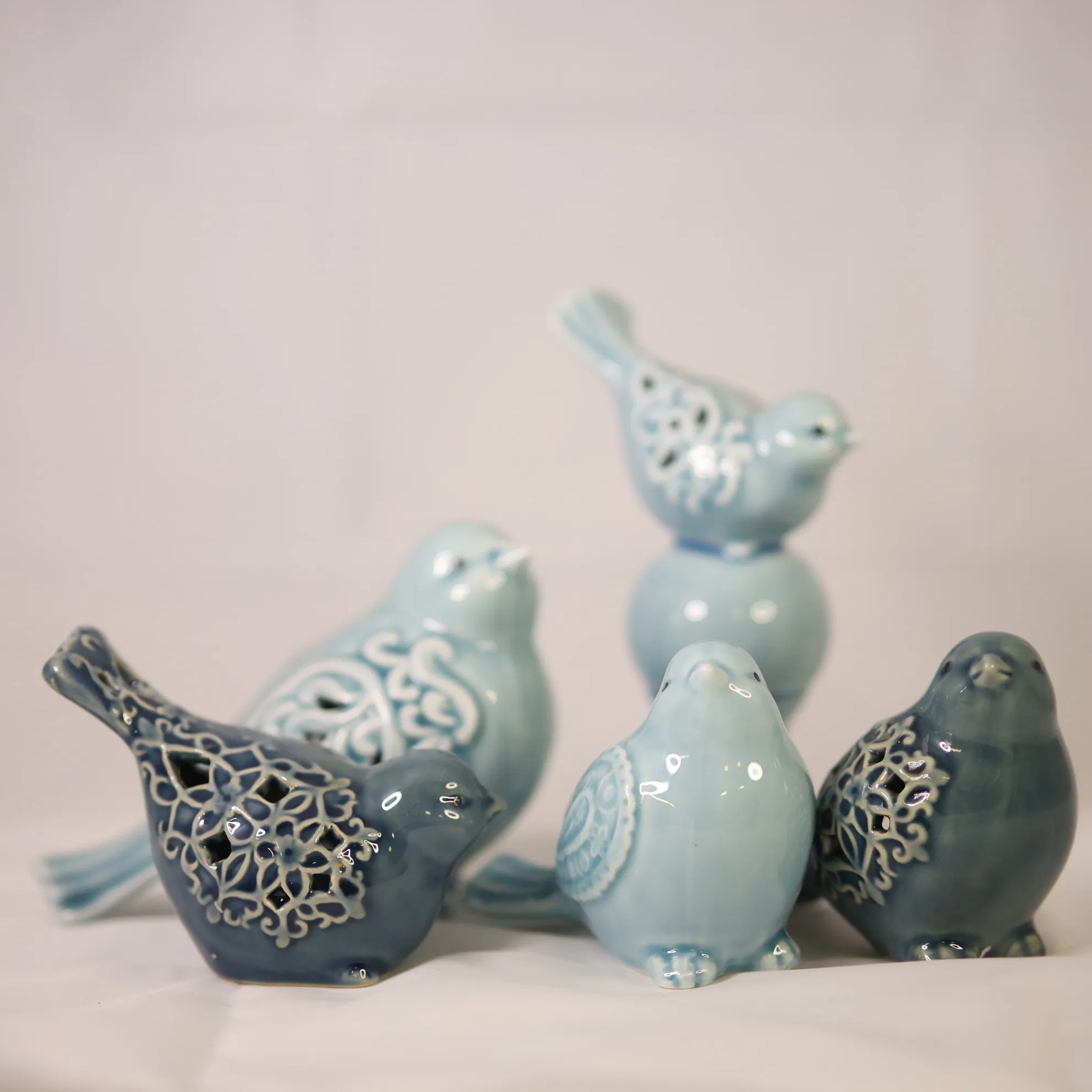 Dove Set Ceramic Blue