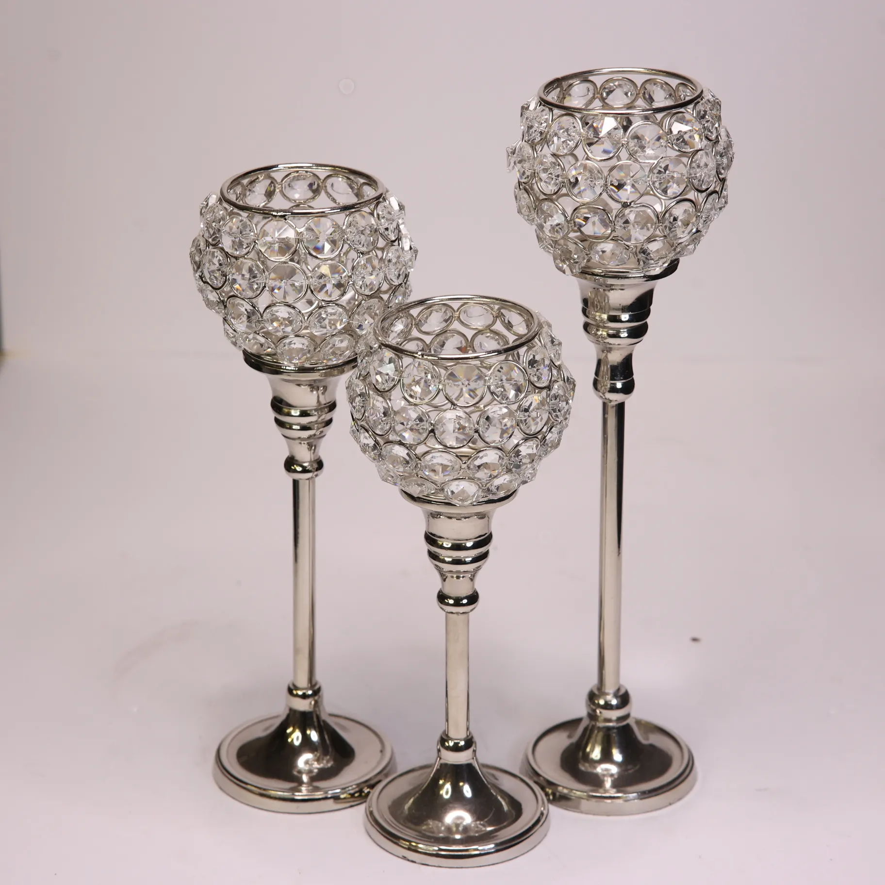 Crystal Goblet Candleholders