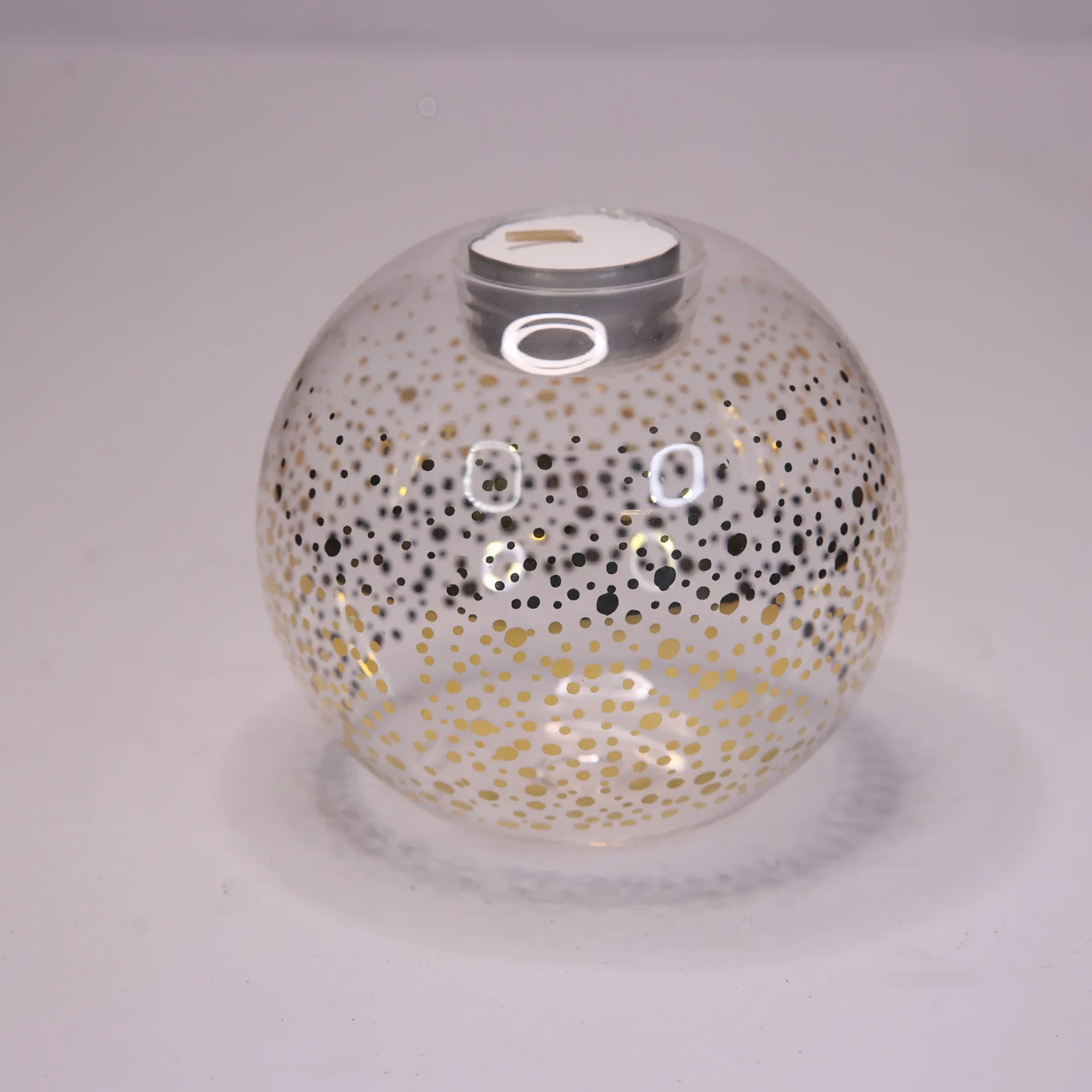 Speckled Gold Orb Tealight Holder