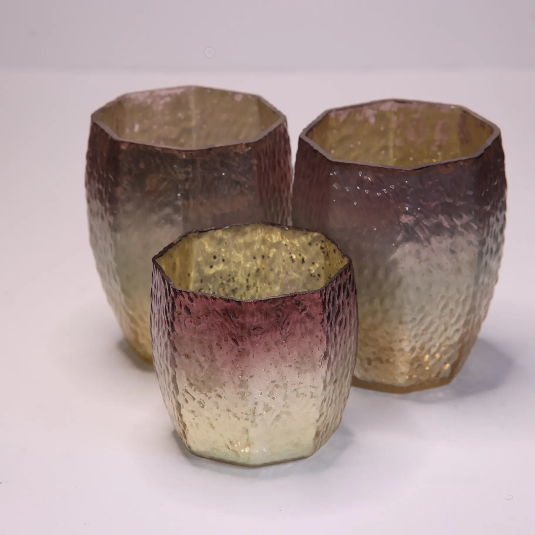 Gold Ombre Candle Holder Set