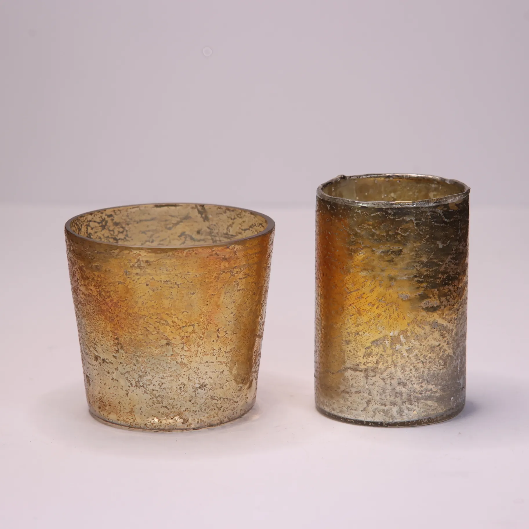 Dark Gold Ombre Candleholders