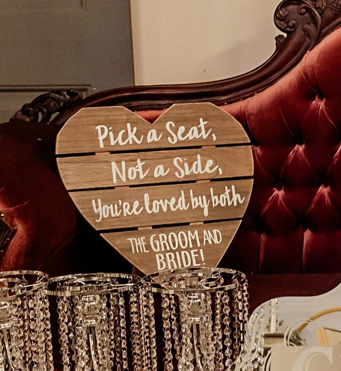 Sign - Pick a Seat Heart