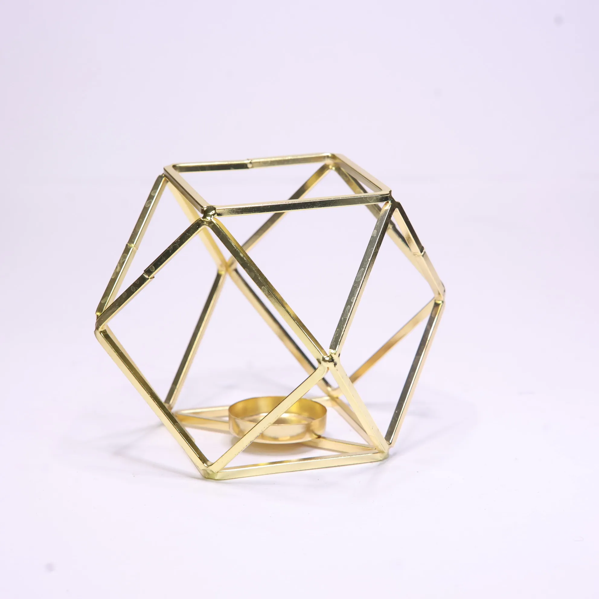 Gold Diamond Tealight Stand