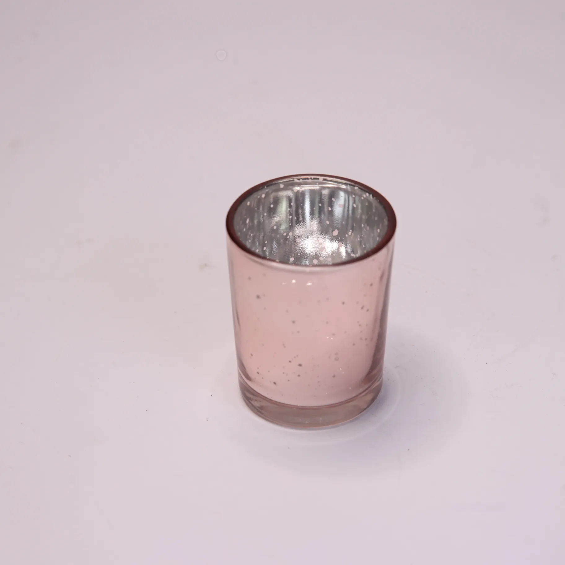 Tealight Candle Holder Pink Speckled