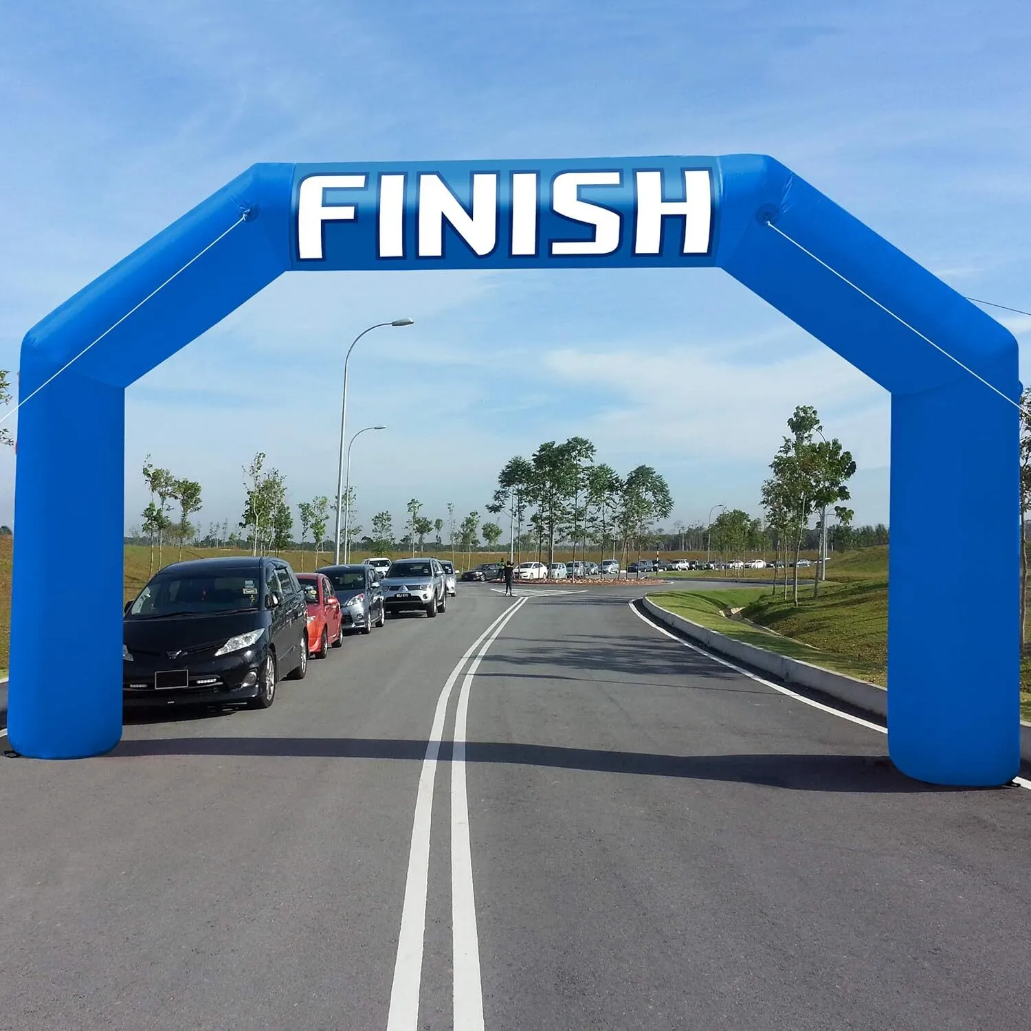 20 ft Blue Inflatable Start/Finish Line Arch