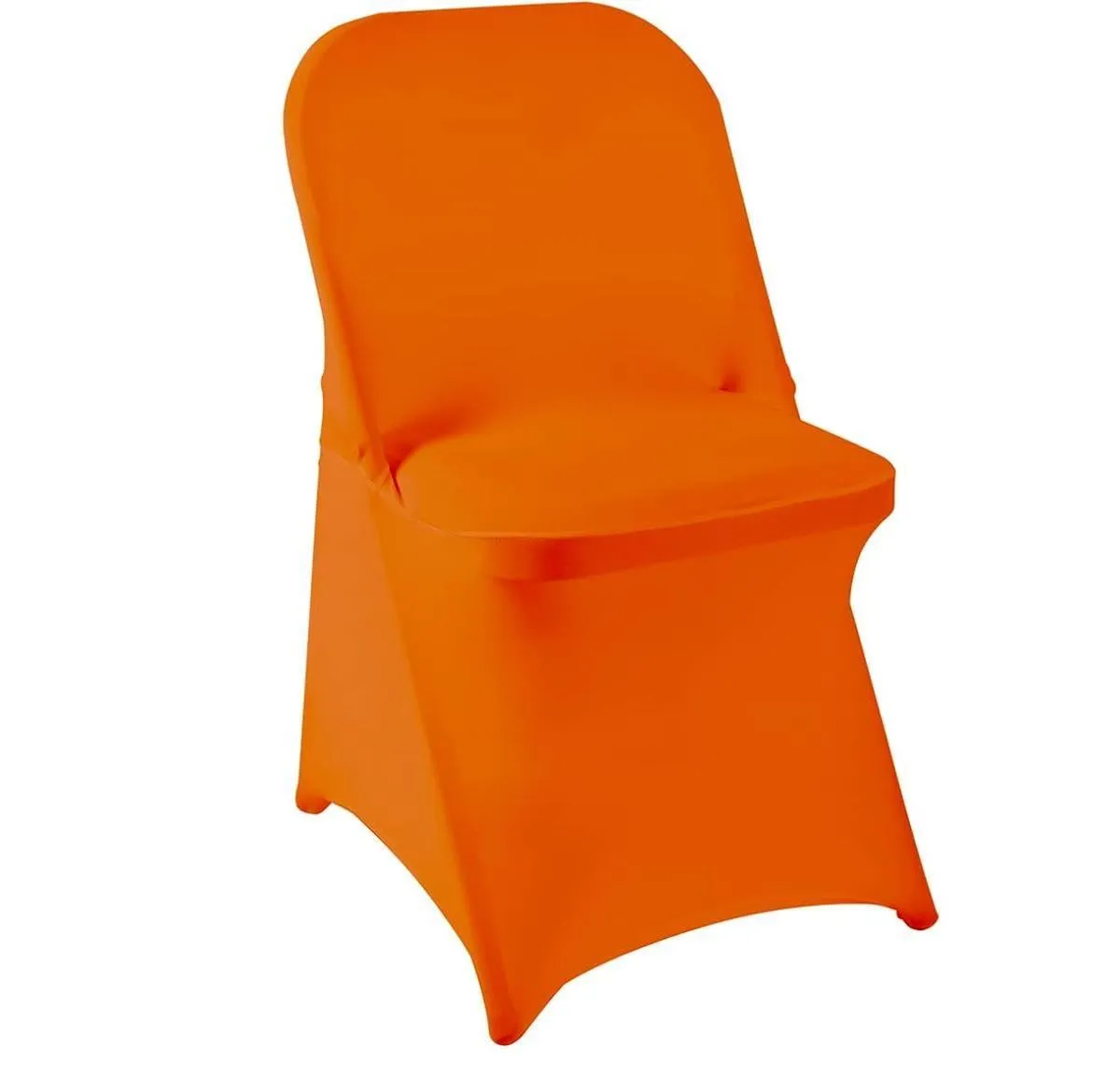 Orange Spandex Folding Chair Cover
