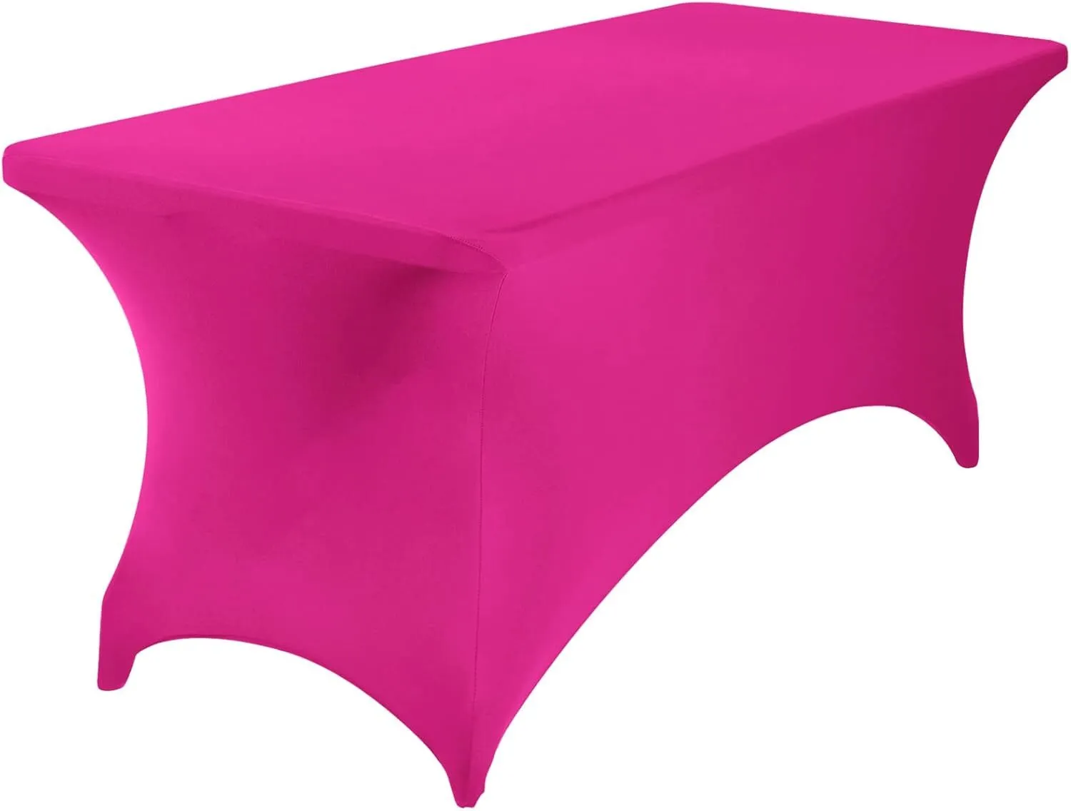 8 ft Hot Pink Rectangle Spandex Tablecloth
