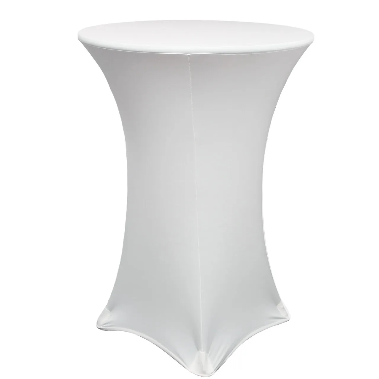 32" Round White Cocktail Tablecloth
