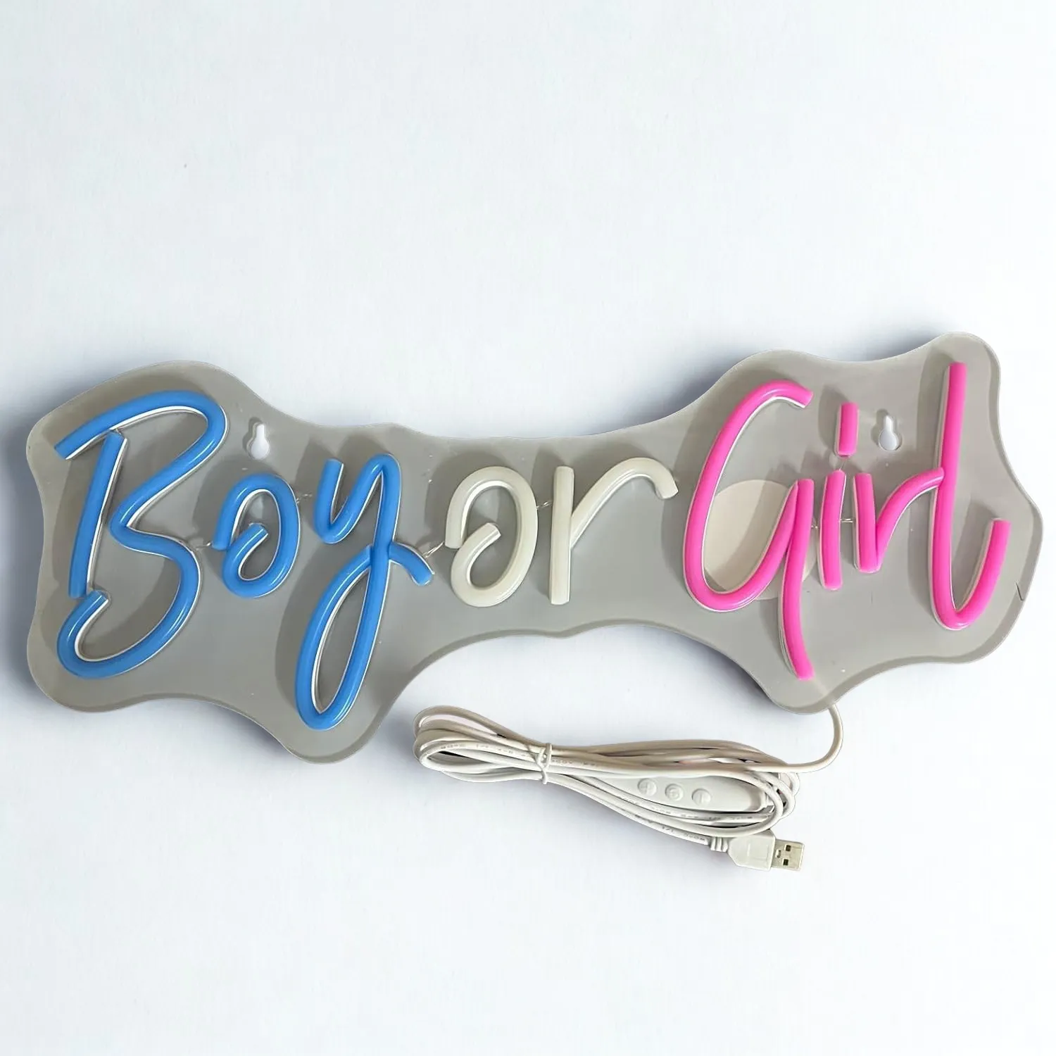 16.5"x7" "Boy or Girl" Neon Sign