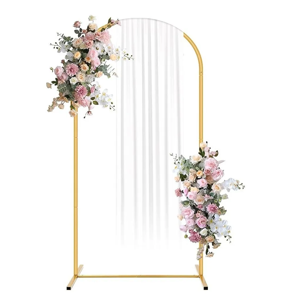 6 ft Gold Arch Backdrop Stand