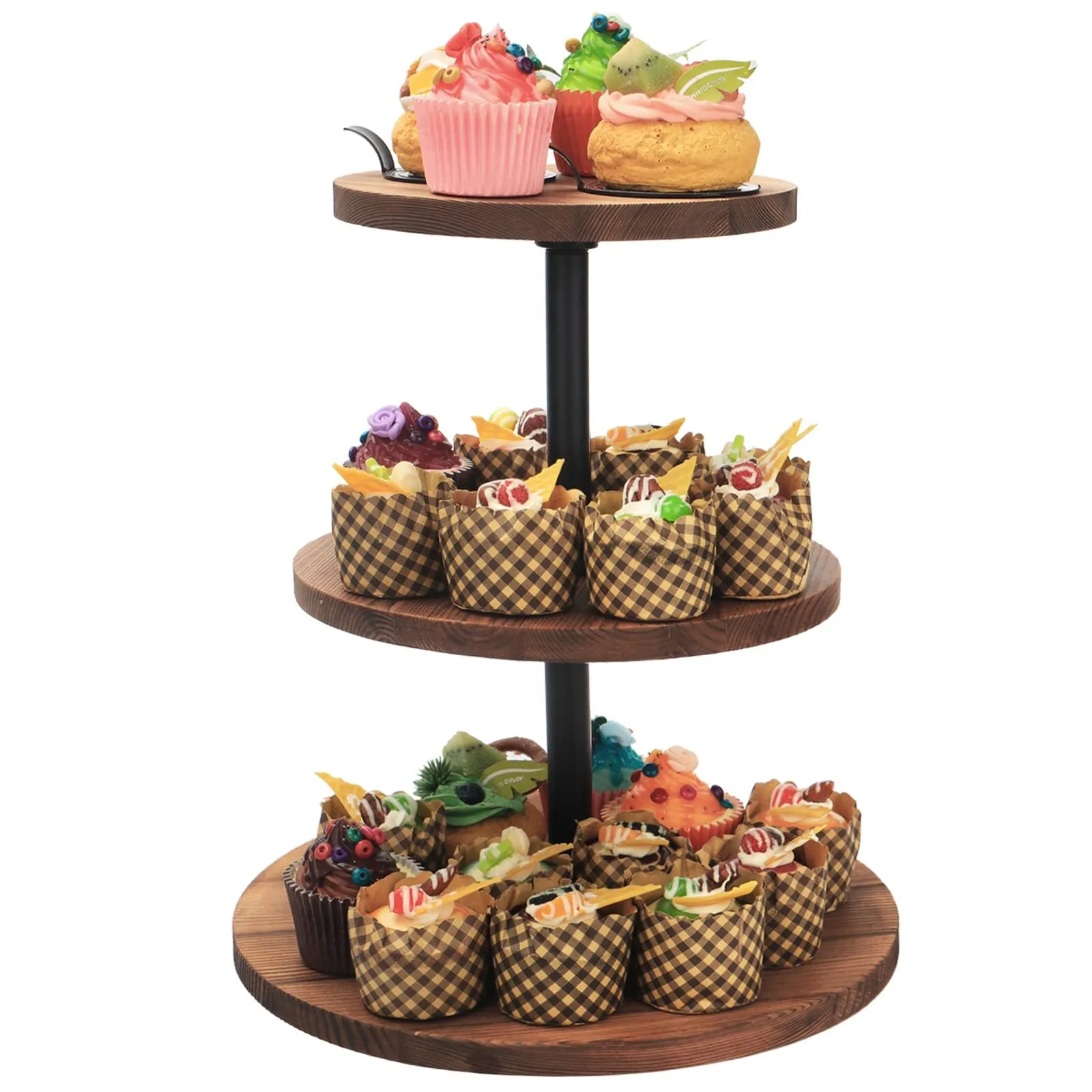 3- Tier Wood Cake Stand Cupcake Tower