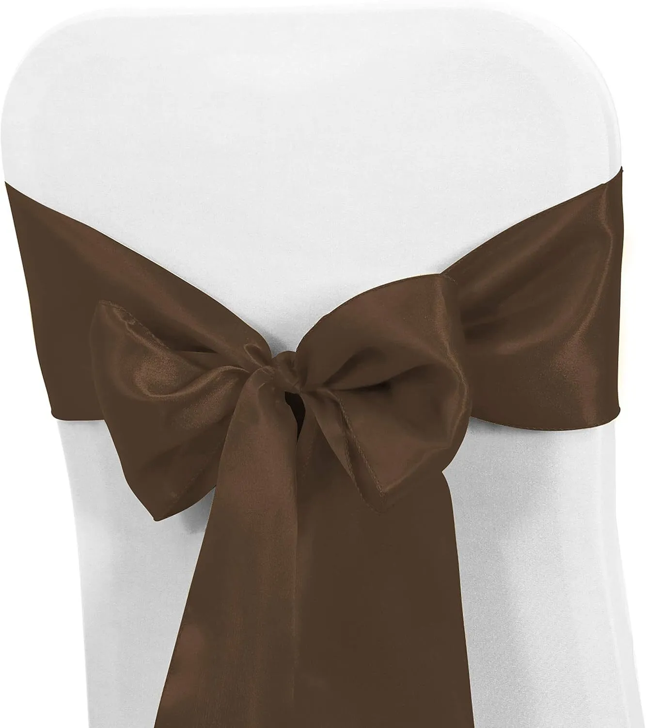 Chocolate Satin Chair Sash
