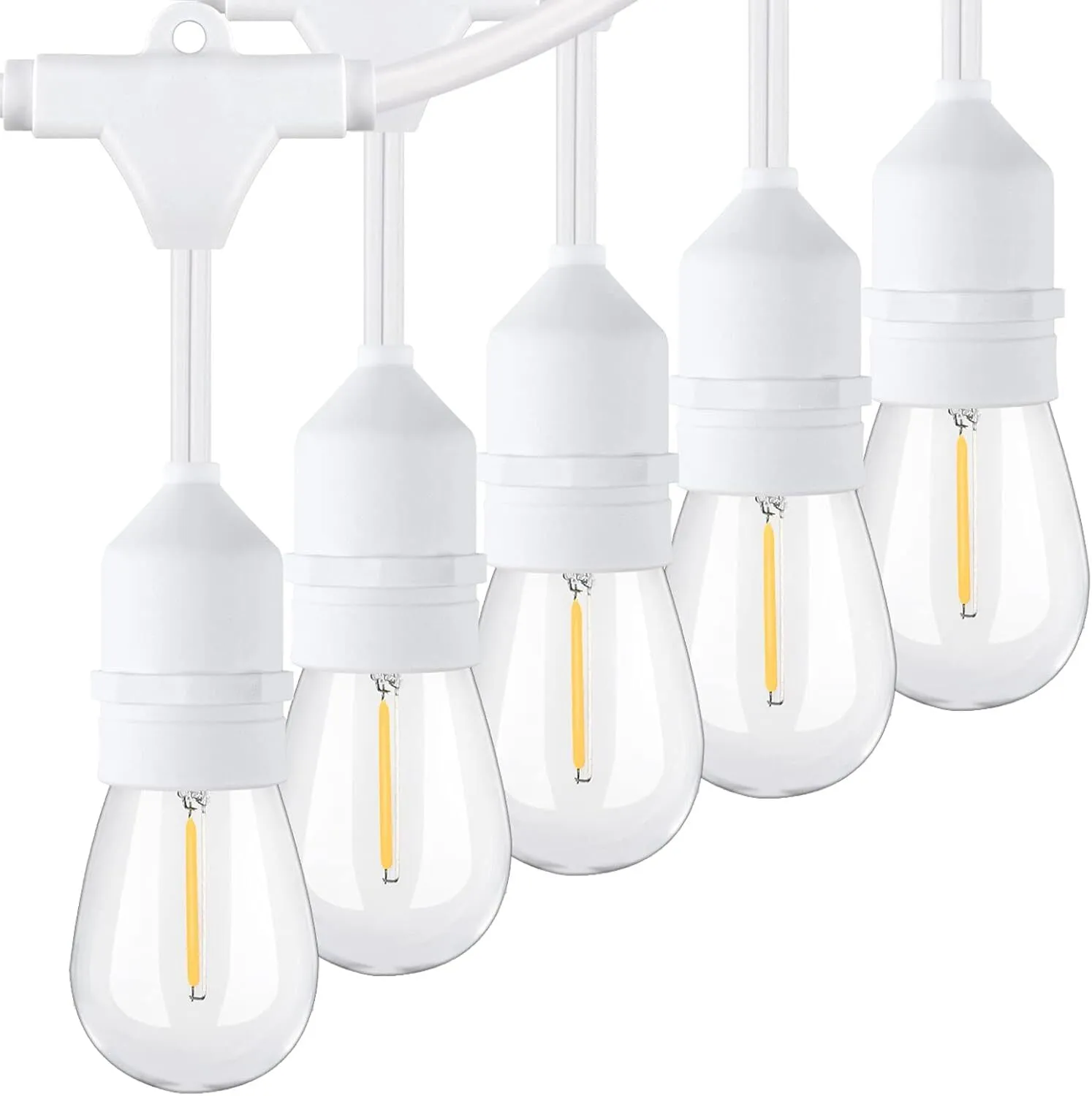 48" White LED Outdoor String Lights