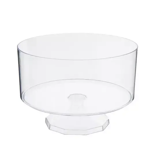 6″W×4.5″H×3″D Clear Plastic Trifle Dish