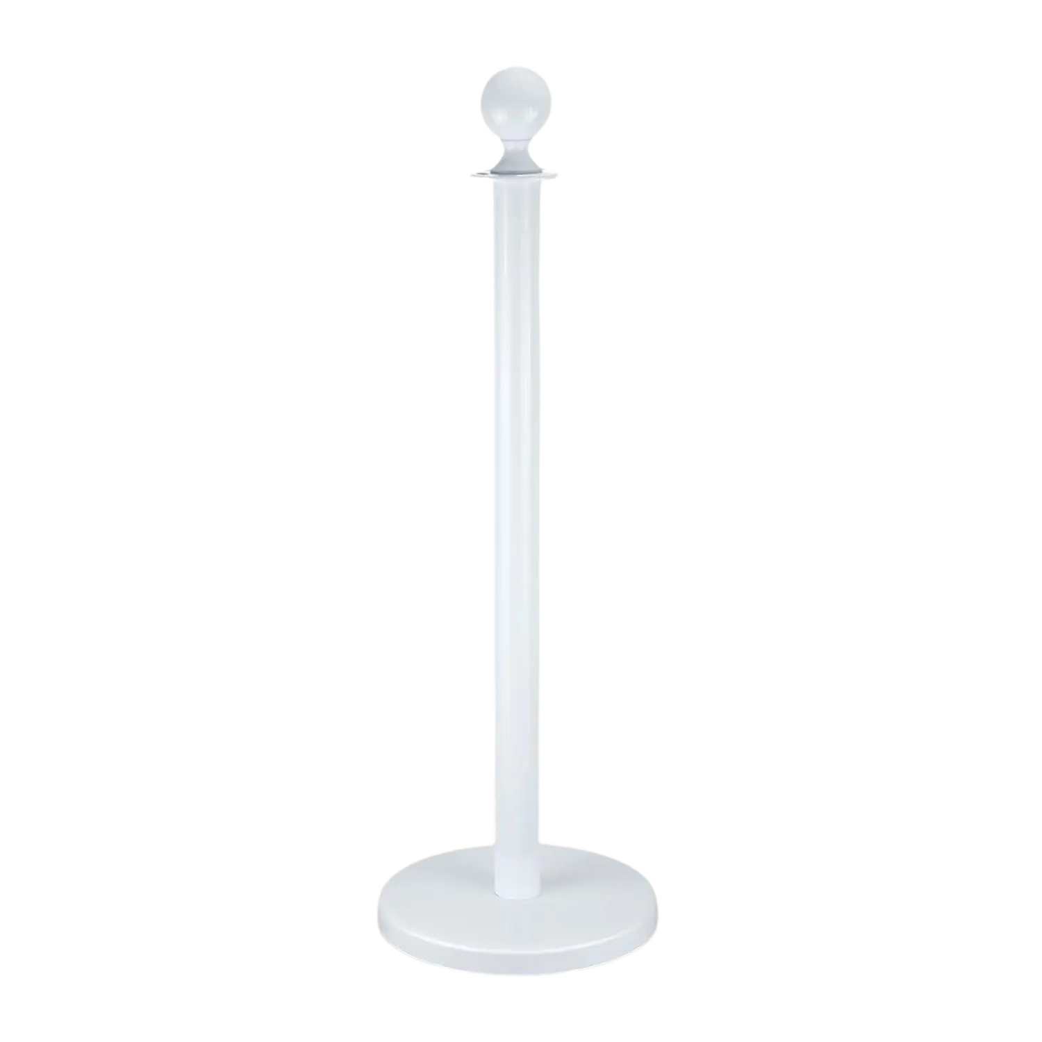 White Stanchion Post