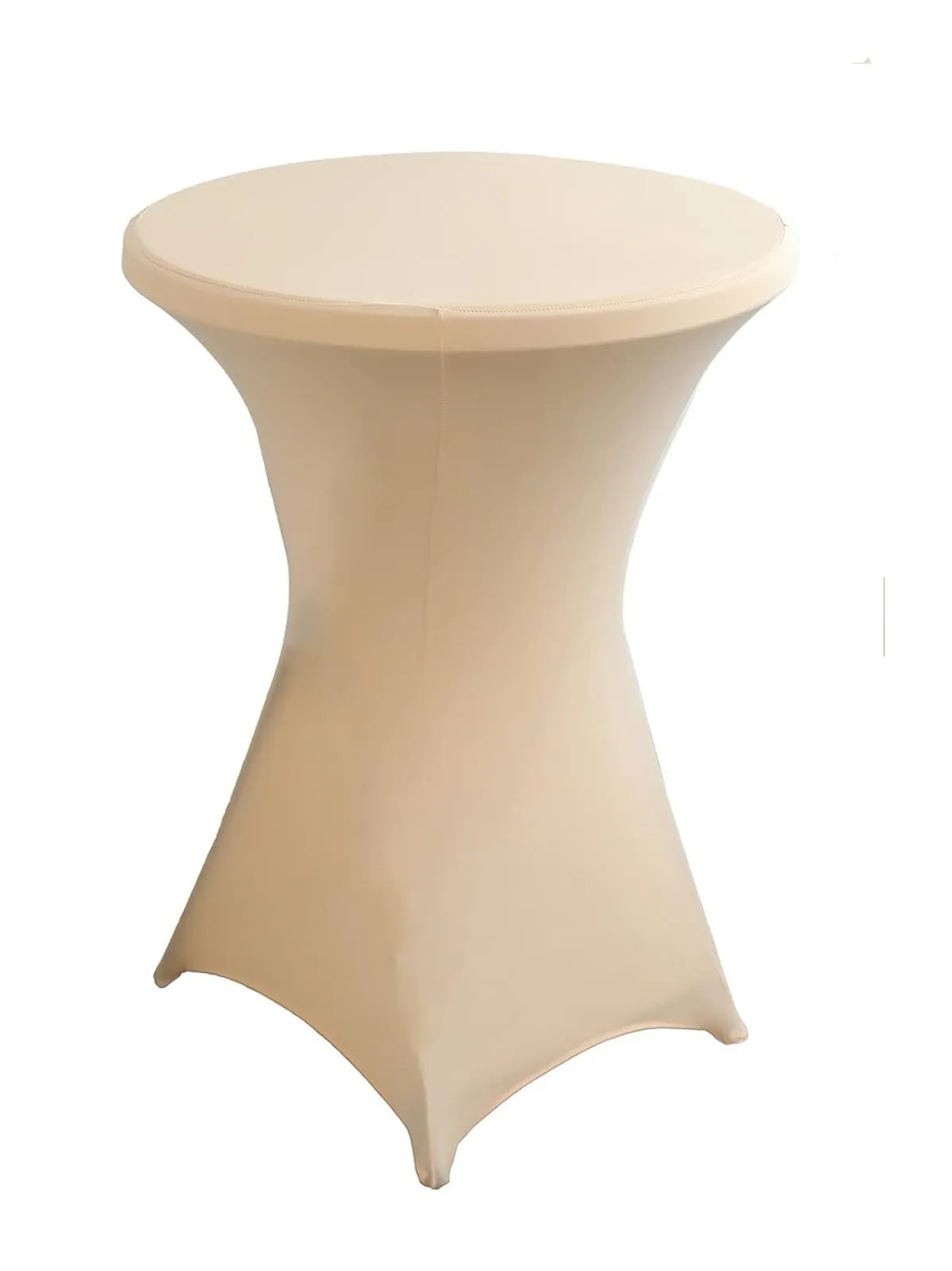 32" Champagne Spandex Cocktail Tablecloth