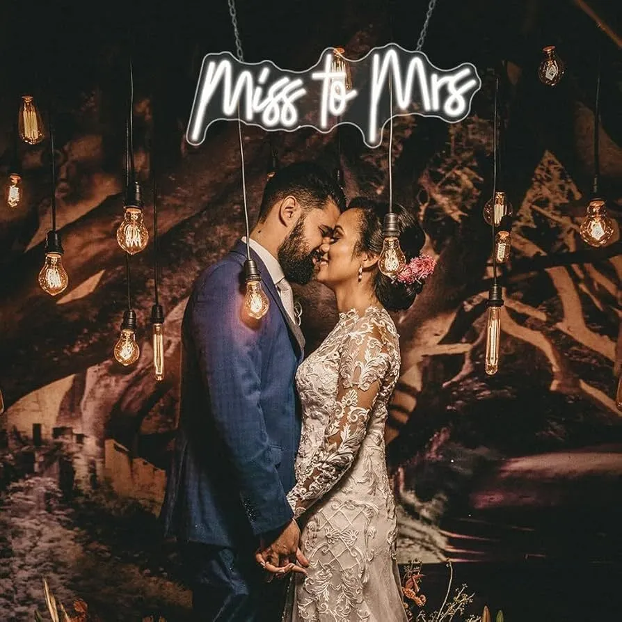 18"x24" "Miss to Mrs" Neon Sign