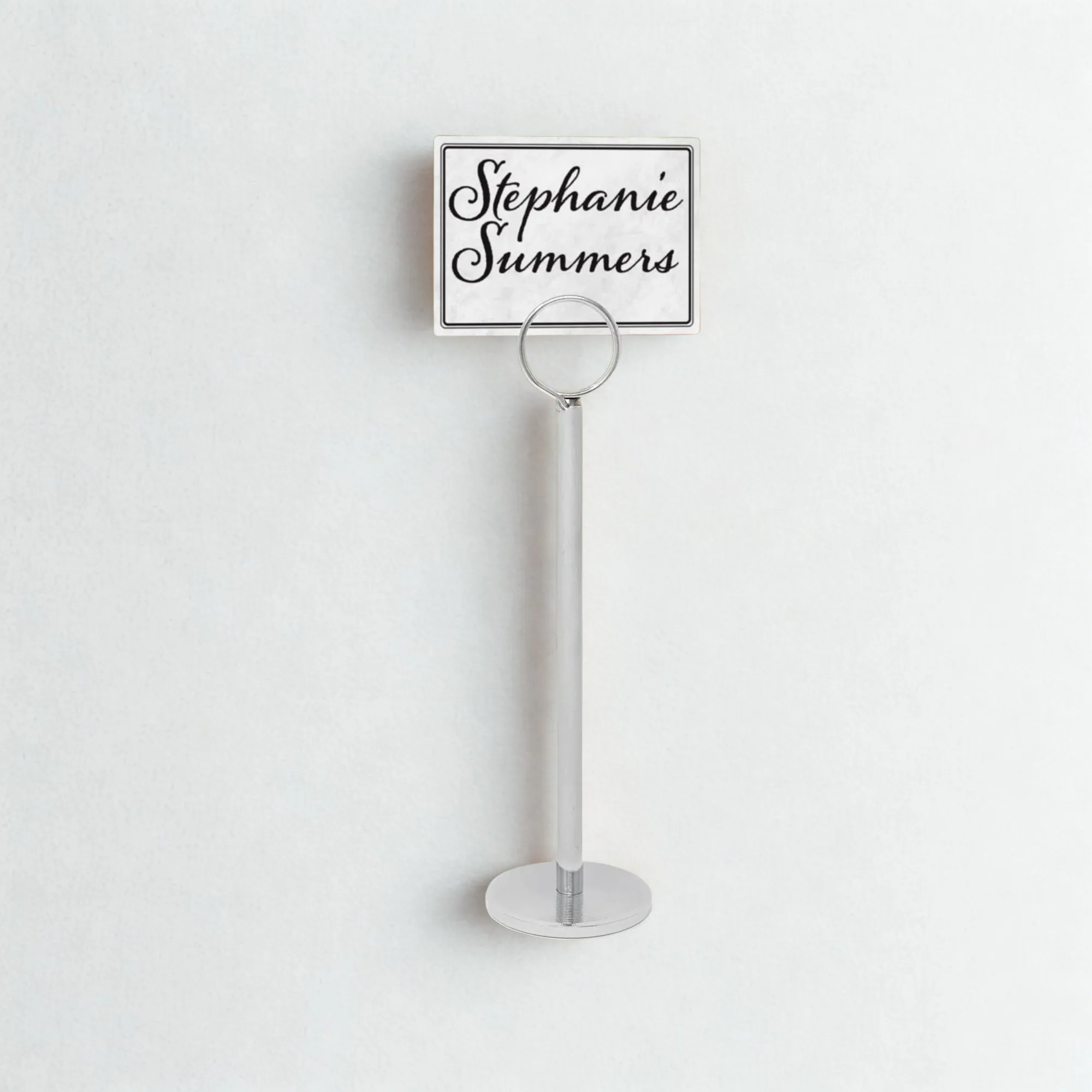8 Inch Chrome Table Number Holder