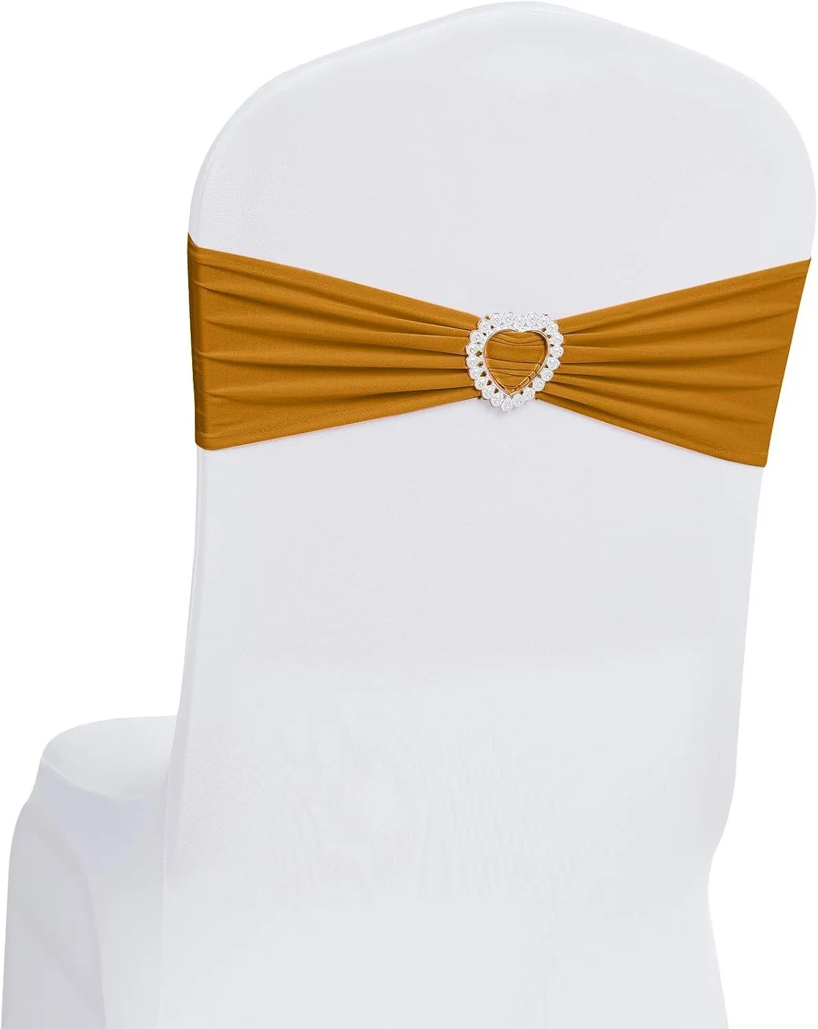Gold Chair Band with Heart Buckle