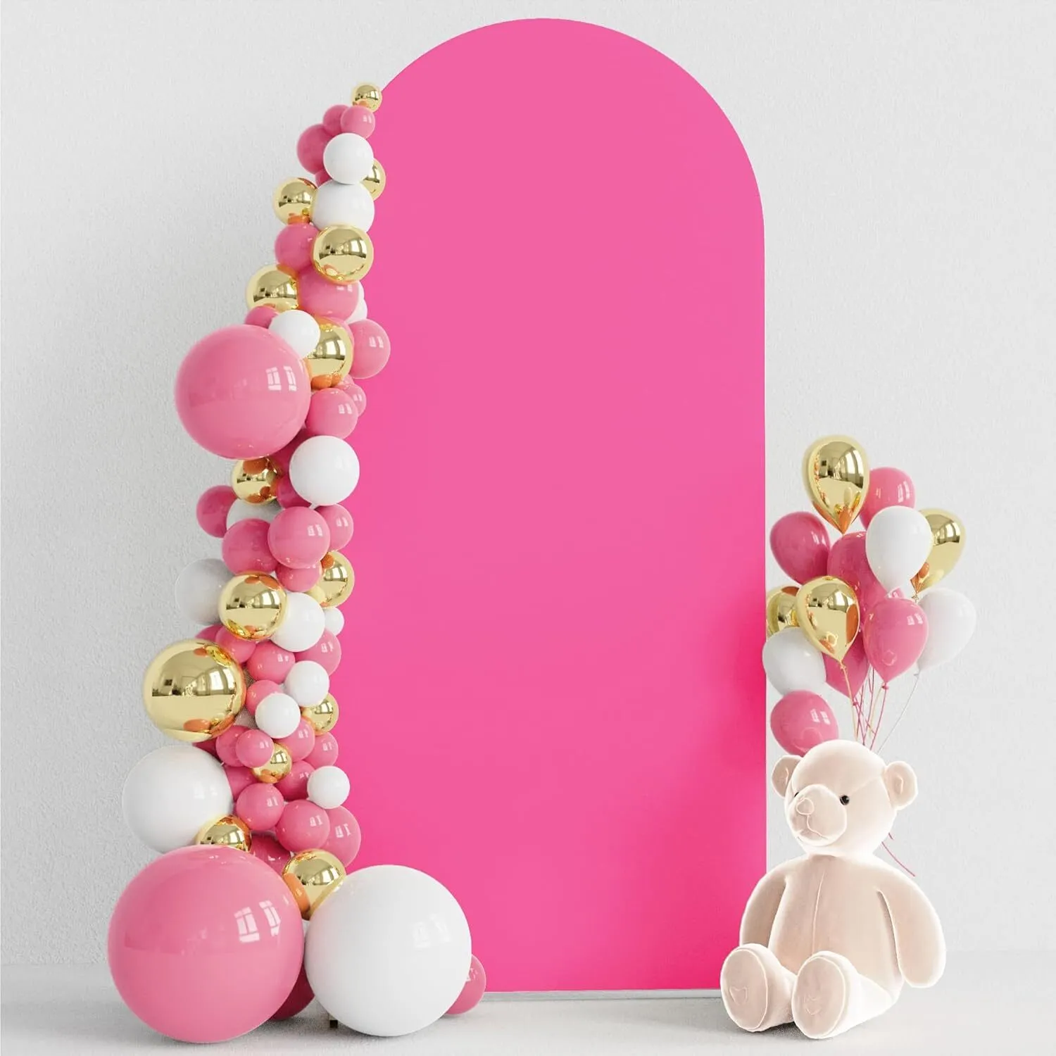 6 ft Fuchsia Spandex Arch Backdrop Cover