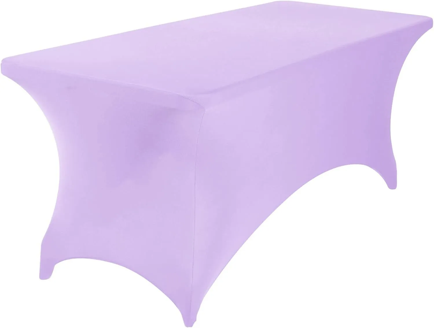 6 ft Lavender Rectangle Spandex Tablecloth