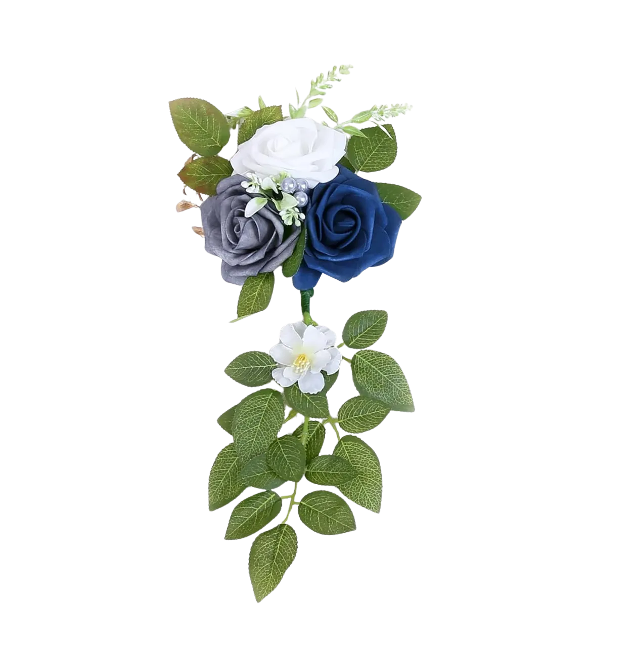 Blue Rose Aisle Chair Décor