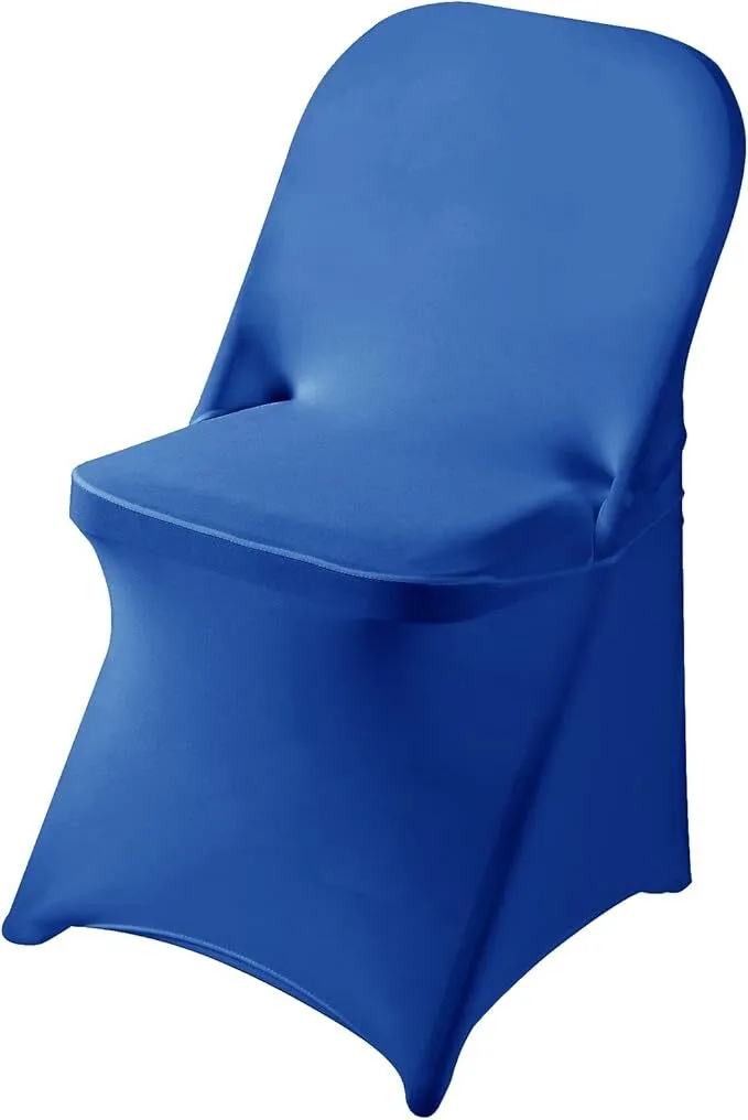 Royal Blue Spandex Folding Chair Cover