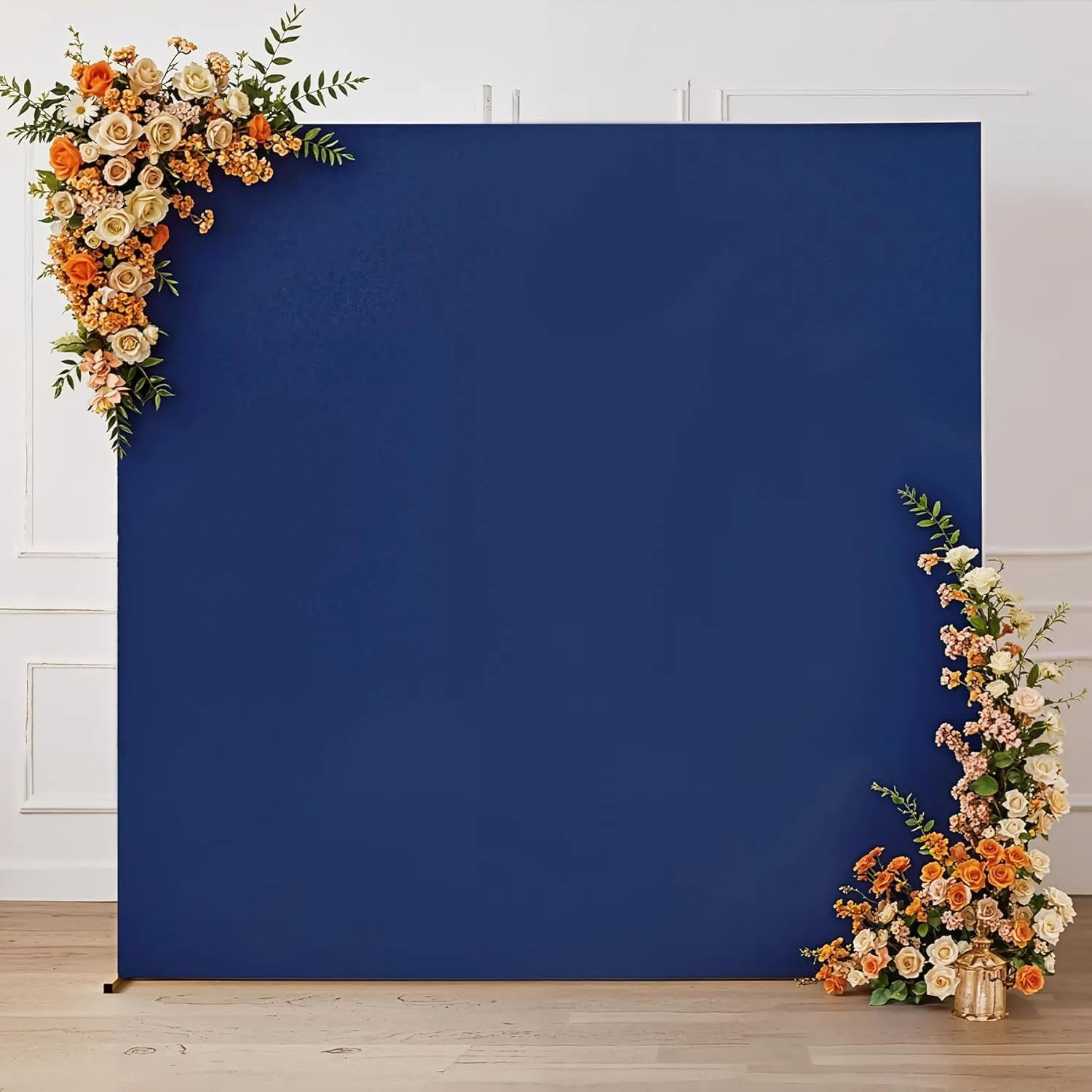 6.6 ft x 6.6 ft Navy Blue Square Arch Backdrop Cover