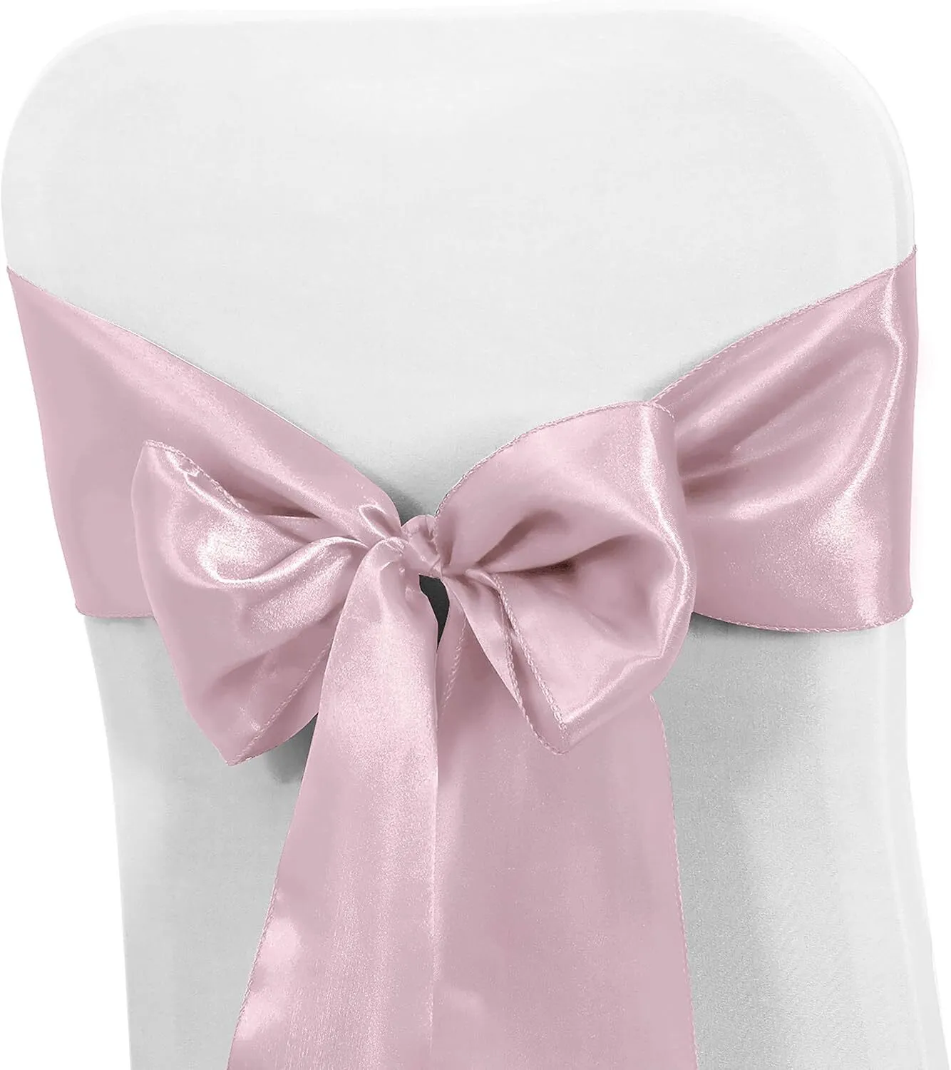 Baby Pink Satin Chair Sash