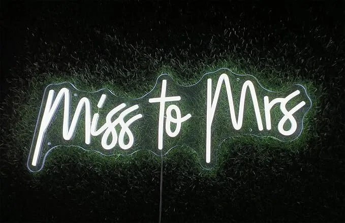 18"x24" "Miss to Mrs" Neon Sign