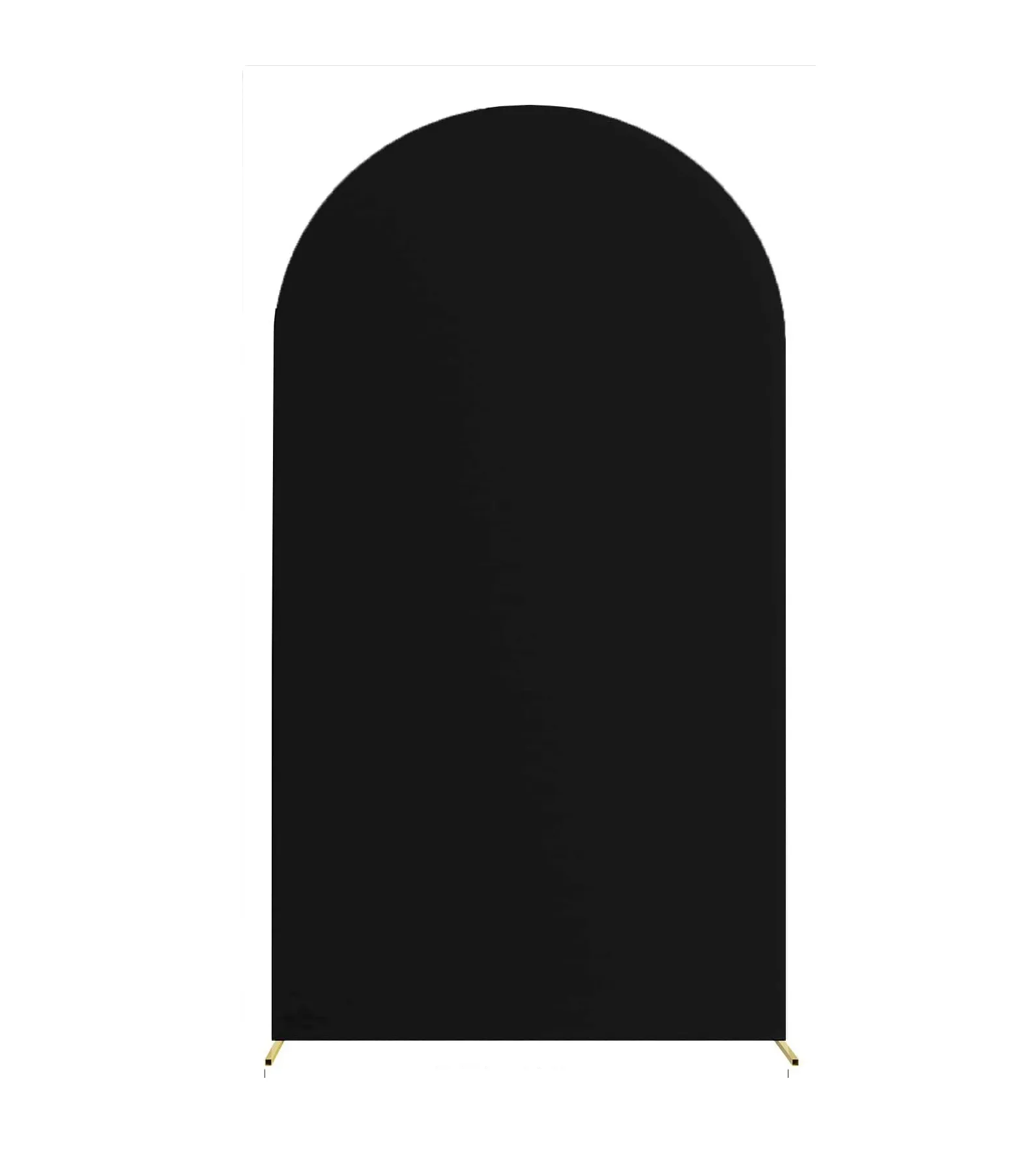 6.6 ft Black Spandex Arch Backdrop Cover