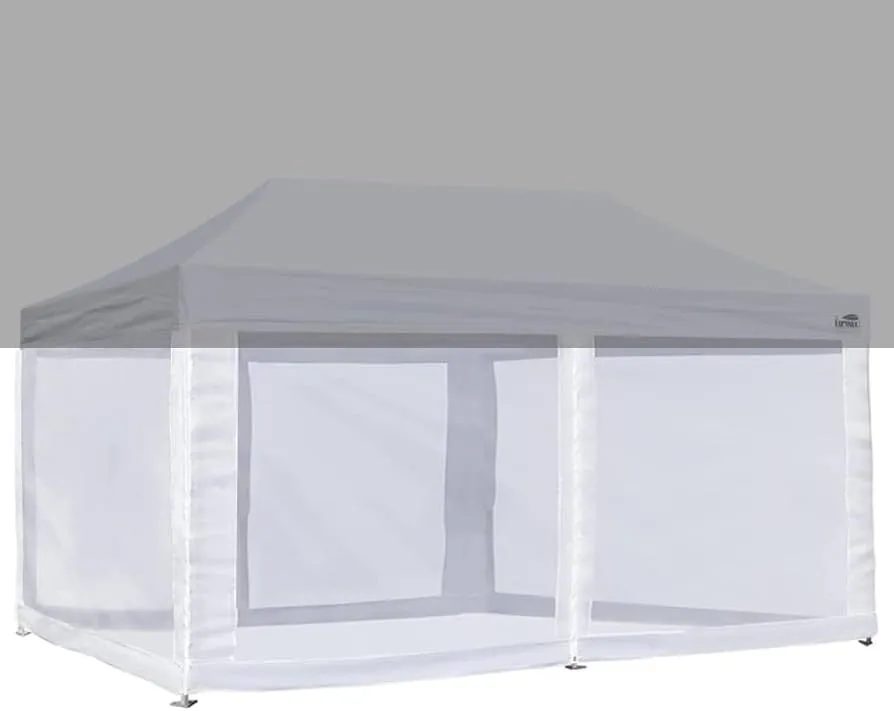 10 x 20 Pop Up Canopy Tent White Mesh Wall