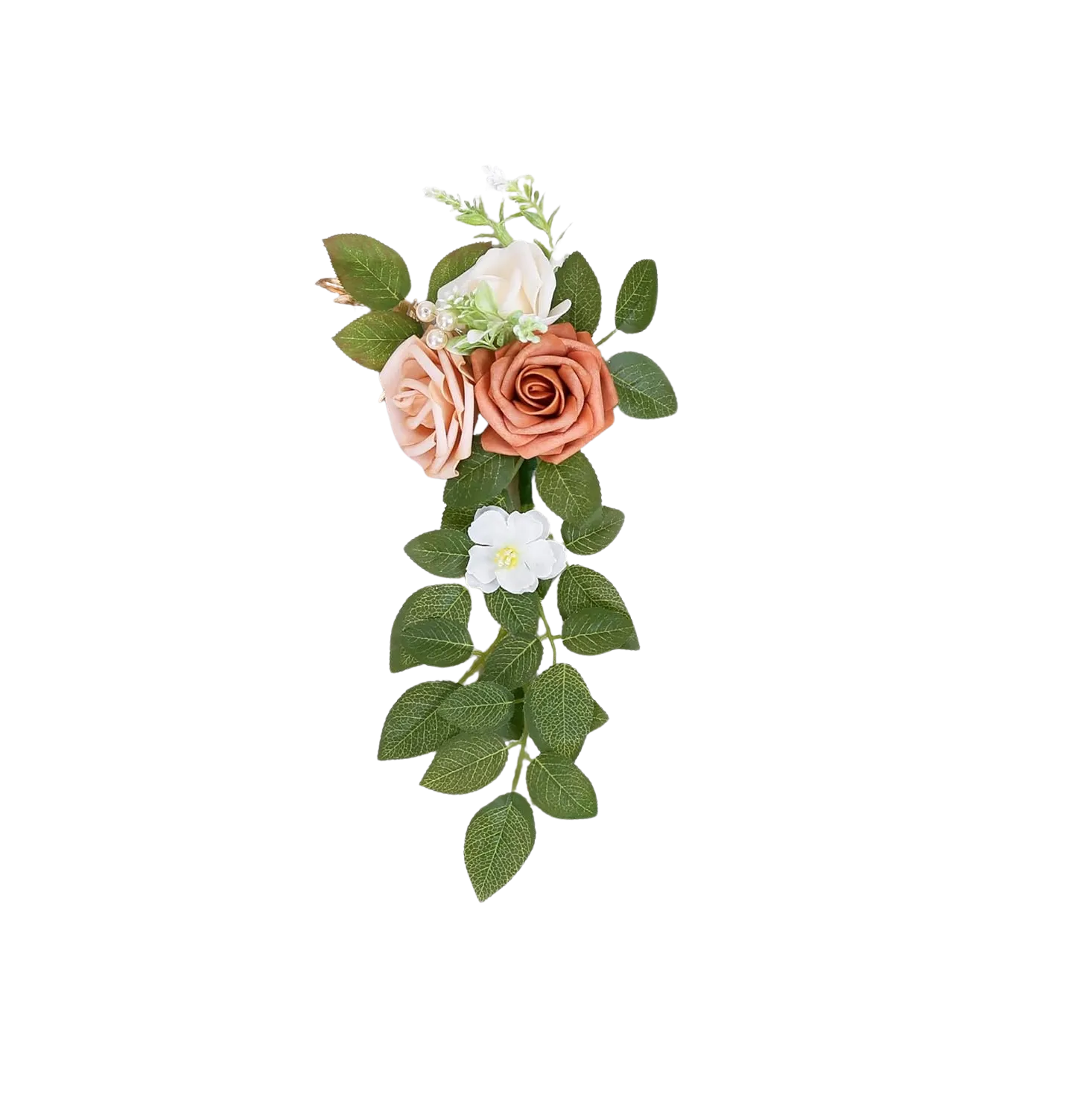 Terracotta Rose Aisle Chair Décor