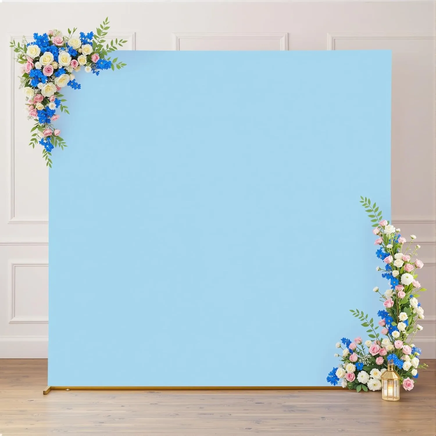 6.6 ft x 6.6 ft Light Blue Square Arch Backdrop Cover