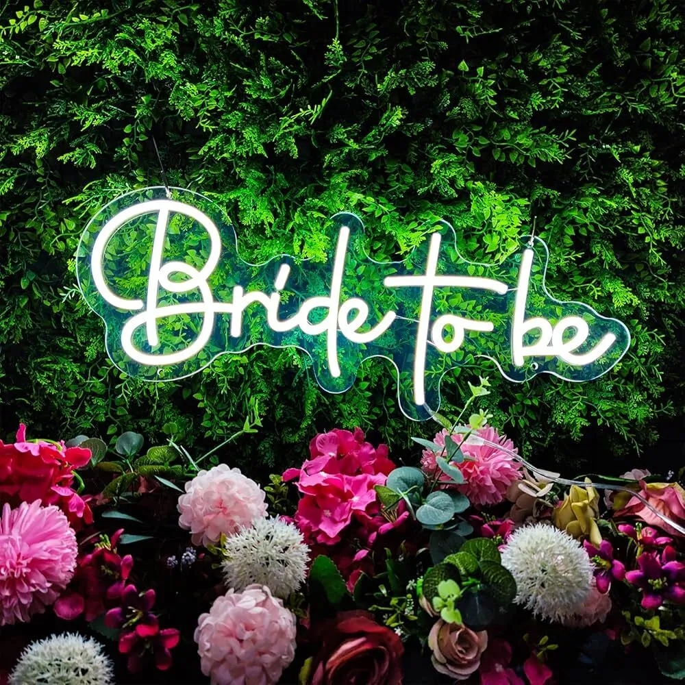 22 x 8 Inches "Bride To Be" Neon Sign