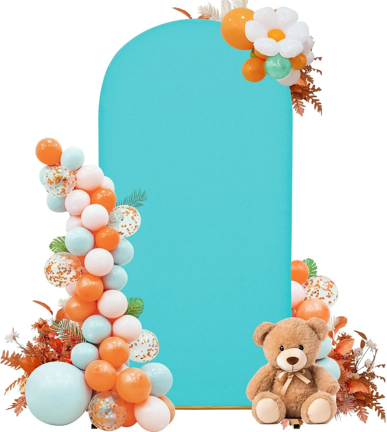 6.6 ft Aqua Blue Arch Backdrop Cover