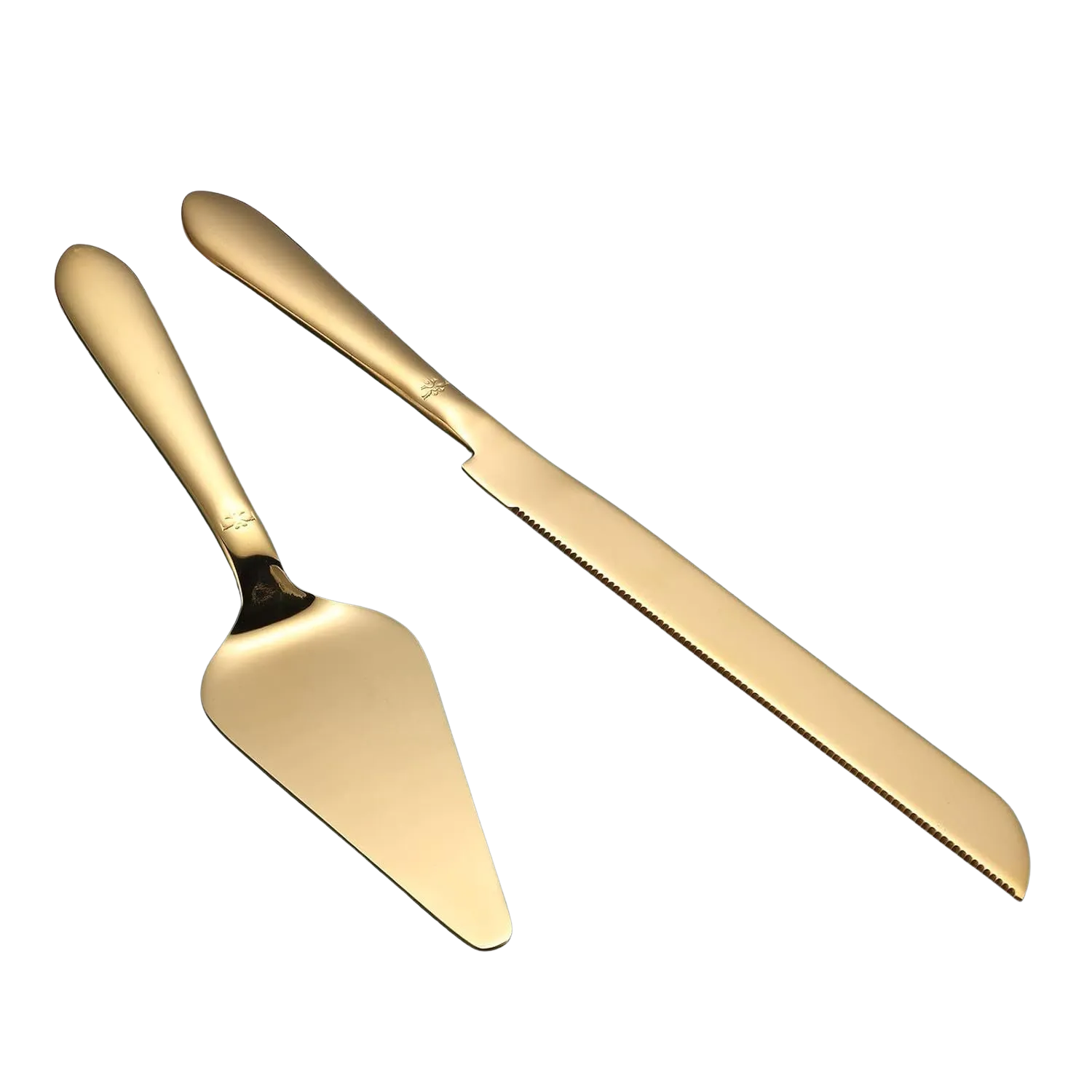 Gold Cake Cutting Set