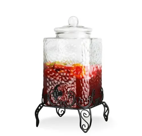 2.5 Gallon Drink Dispenser w/ Metal Stand