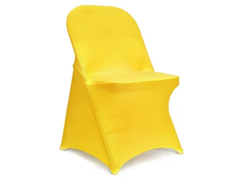 Yellow Spandex Folding Chair Cover