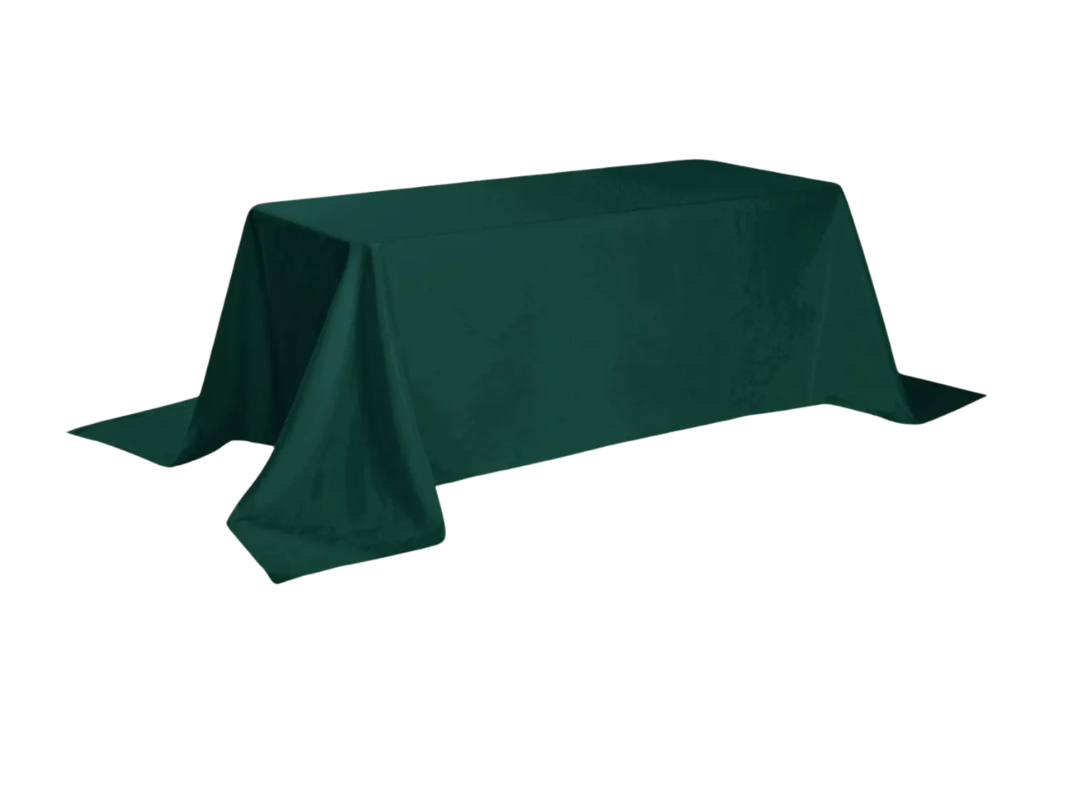 90" x 156" Hunter Green Rectangle Tablecloth