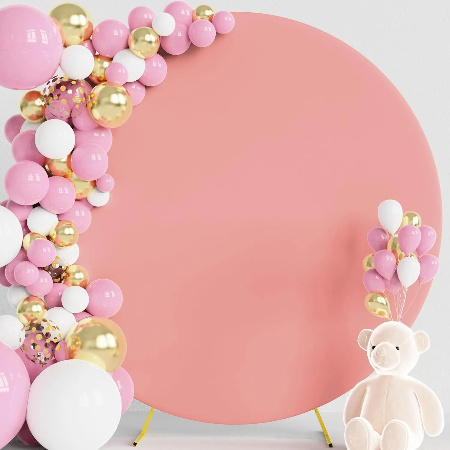 7.2 ft Dusty Rose Round Arch Backdrop Cover